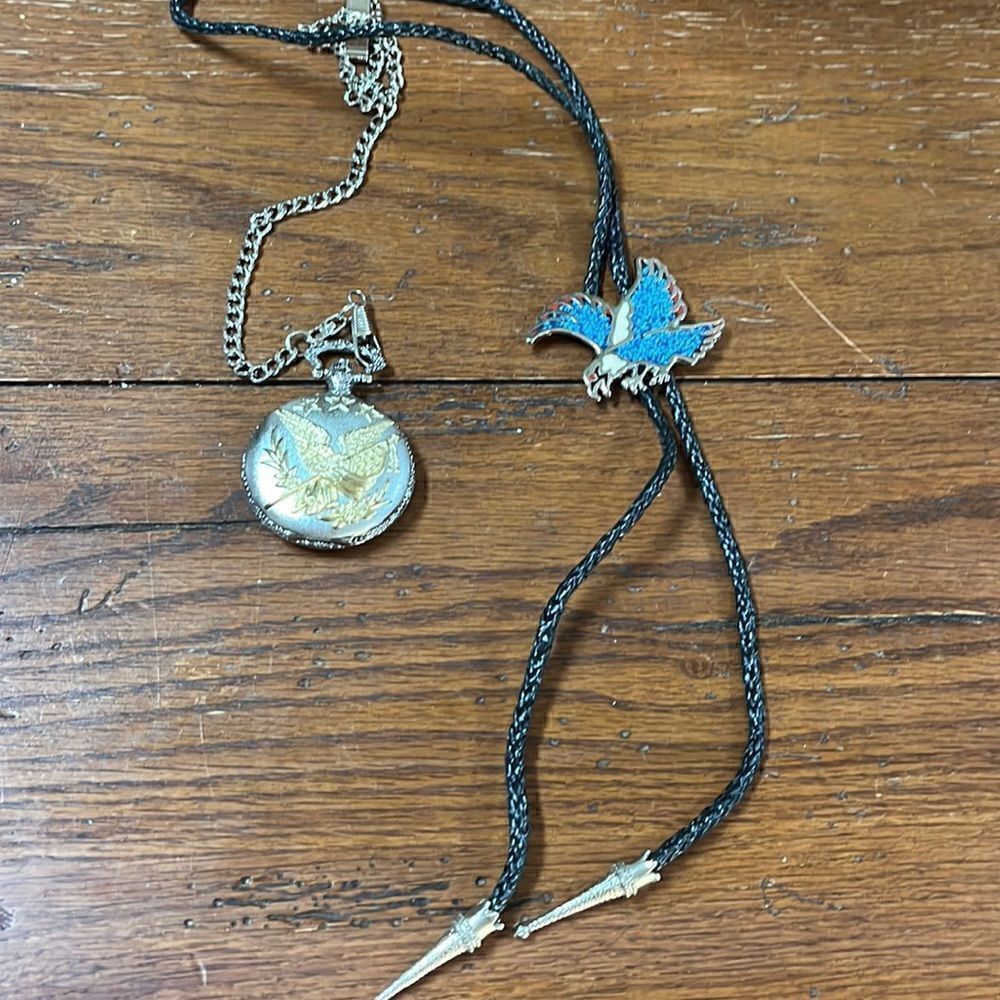 Eagle boa and pocket watch